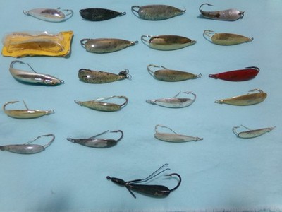 Johnsons Silver Minnow/Rapala Minnow Spoon/Johnny Oneils Weed Wing ~ Lot Of (21)