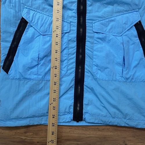 C.P. Company Undersixteen Goggle Vest Jacket Kids 14Y Full Zip Light Blue Hooded - Picture 16 of 16