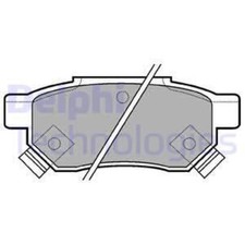 DELPHI Bremsbeläge hinten für Honda Civic VI Hatchback Jazz IV Rover 200 400