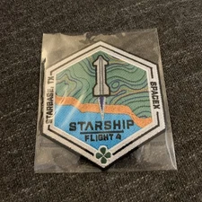 Authentic SpaceX Starship Flight 4 Mission Patch 