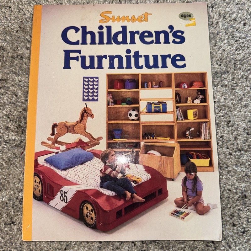 Sunset Children's Furniture Book Woodworking Kids Bed DIY Patterns 1985