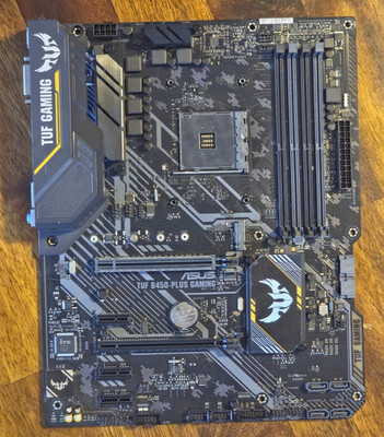 ASUS TUF GAMING B450-PLUS II ATX Motherboard Socket AM4 DDR4 AMD W/O Backplate