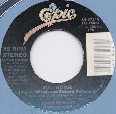 Full House Communicate Vinyl Single 7inch Epic