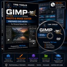 GIMP DVD Prepared Physical Media Photo Image Editor