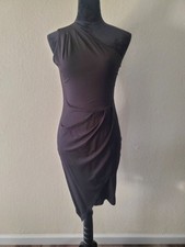 Pretty Garden One Shoulder Asymmetrical Homecoming Date Night Little Black Dress