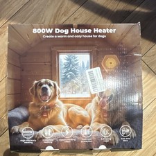 800W Dog House Heater High Efficiency, Wall Mount, Overheat Protection
