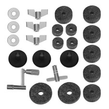23Pcs Drum Cymbal Felt Pad Set Durable Assorted Color Cymbal Accessories