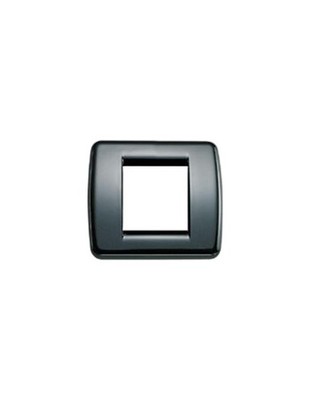 Vimar 17093.11 Round Plate 1-2 Modules Black