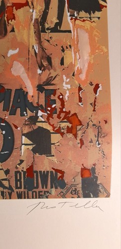 Mimmo ROTELLA Serigrafia e Collage Pop Art Cinema "A Qualcuno Piace Caldo” - Foto 4 di 7