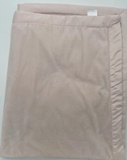 Pottery Barn Kids Light Pink Sherpa Satin Trim Baby Blanket Minky Lovey 30x40  