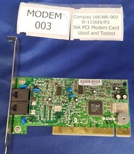 MODEM003 - USED Compaq 166386-002 D-1156IV/P2 56k PCI Modem Card