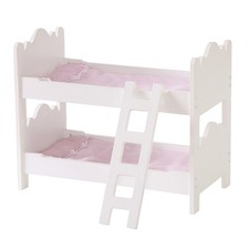 Cuna de madera para muñeca 2 en 1 cuna de madera para bebé juguete para muñeca cama con escalera EE. UU.