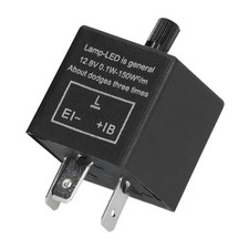 Car Flasher Relay, 12V 3 Pins Adjustable Electronic CF-13KT LED Turn Signal