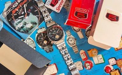 Seltene Seiko 5 Sport Speed-Timer ''Full Moon'' 6139-6032 - Full Set - September 1972