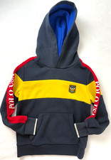 Polo Ralph Lauren Youth Hoodie Size 6 Color Block Multicolor Sweatshirt Hoodie
