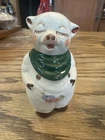 shawnee pig RANGE SIZE  pepper Shaker RARE GOLD & FLORAL