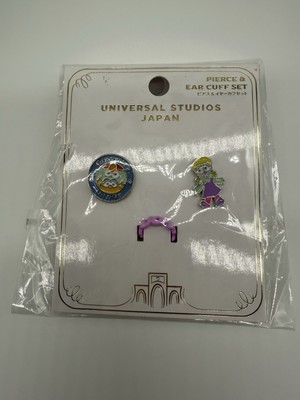 Sesame Street Elmo 3 Pieces Ear Cuff & Earring Set UNIVERSAL STUDIOS JAPAN