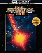 Star Trek VI: The Undiscovered Country New 4K UHD Blu-ray With Blu-Ray, 4K M