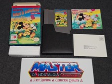 NES MICKEY'S SAFARI IN LETTERLAND Complete CIB Box Nintendo Disney Letter Land
