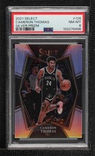 2021-22 Panini Select Premier Level Silver Prizm Cameron Thomas #126 PSA 8 14t3