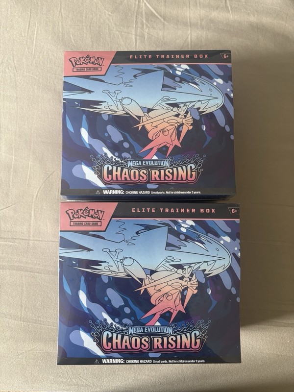 Pokemon Mega Evolution Chaos Rising Elite Trainer Box x2