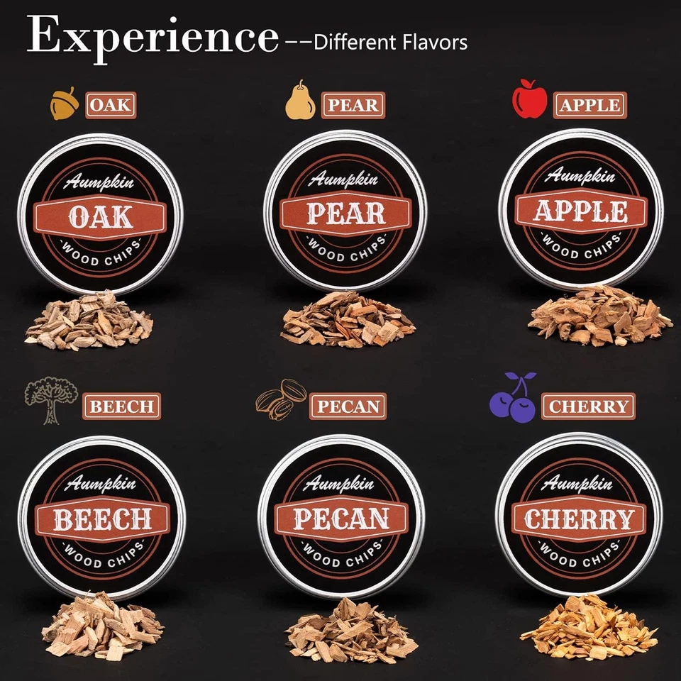 Kit para ahumador de cócteles antorcha 6 sabores astillas de madera bourbon whisky ahumador kit infusor Foto 3 de 4