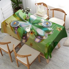 2D Iridescent Clover Tablecloth Restaurant Kitchen Tablecloth Living Room Home D