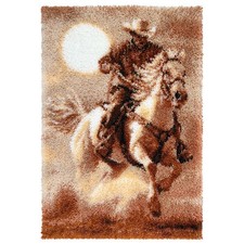 Herrschners Ride-em Cowboy Latch Hook Kit