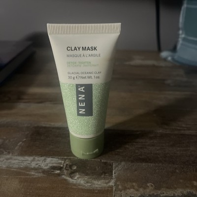 NENA Glacial Oceanic Clay Vegan Detox Tighten Mask 1 oz each Sealed NEW