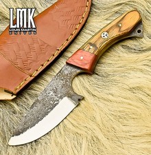 LMK Hand Forged Skinner Knife 440C Steel Hard Wood Hunter Closeout