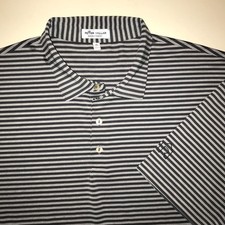 Men's Peter Millar Summer Comfort Striped Polo Shirt-Size XL
