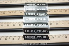 Uncut KBS Tour C-Taper Black LIMITED 125 STIFF 4-PW Iron Shaft Set PULLS .355T