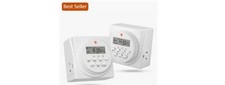 7 Day Heavy Duty Digital Programmable Timer - Dual Outlet 2-Pack