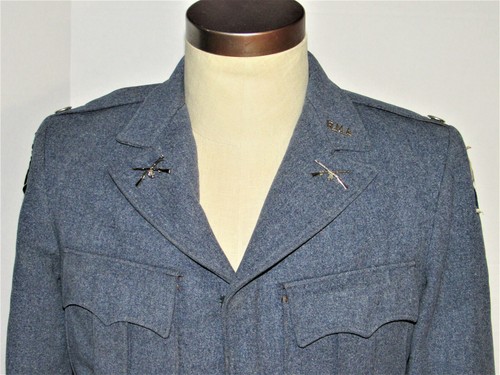 VINTAGE 1940s HEAVY WOOL MILITARY ACADEMY MARCHING UNIFORM! PATCHES/BELT/MORE! S