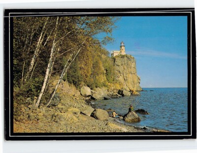 Postcard Split Rock Lighthouse on Lake Superior in Minnesota USA