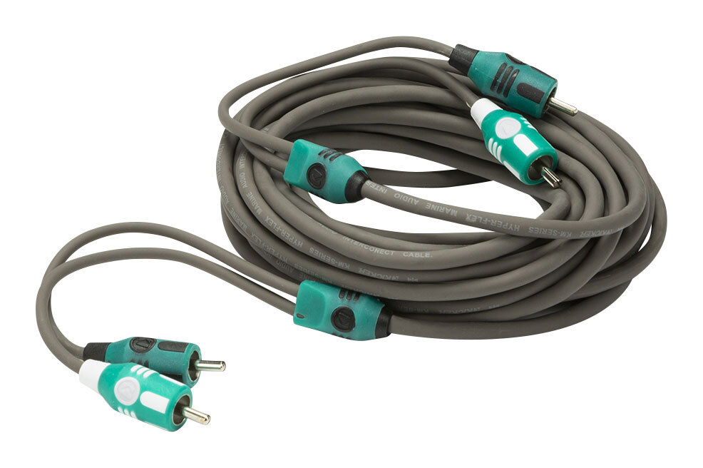 Морской 2-канальный аудиосигнальный кабель OFC RCA KICKER 47KMI7 KMI7 длиной 23 фута 7 метров 3590₽