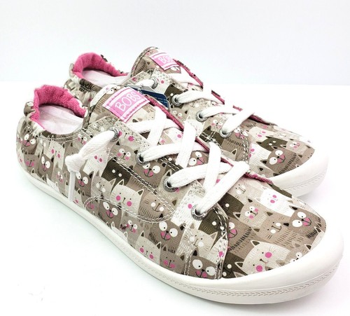 Bobs From Skechers Beach Bingo Kitty Concert Womens Size 10 Cat Lace Up  Shoes | eBay