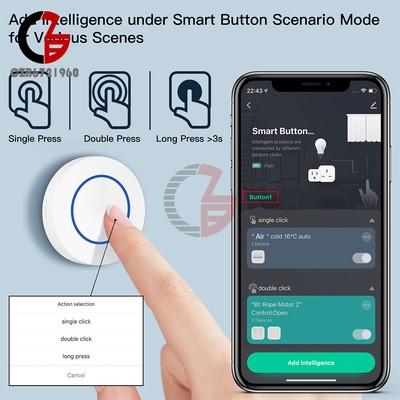 Tuya Zigbee Smart Home Wireless Switch Multi-scene Random Stick Smart Key Switch