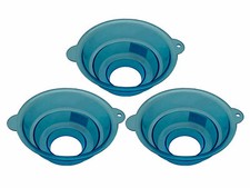 ILODA® 3x imbuti per marmellata blu imbuto di riempimento plastica imbuto di incasso