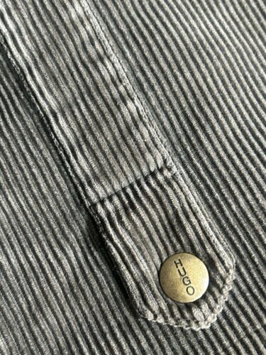 Mens Vintage Hugo Boss Jacket Coat Utility Chore Workwear Retro Corduroy Y2K 44R - Picture 15 of 22