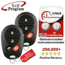 2 For GQ43VT20T Toyota Sequoia Keyless Entry Remote Car Truck Suv Key Fob