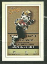 2002 FLEER AUTHENTIC FOOTBALL DEUCE MCALISTER #34