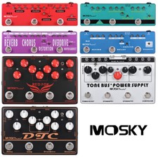 MOSKY Pedale Multieffetto Chitarra Serie Distorsione Overdrive Ritardo Riverbero Buffer