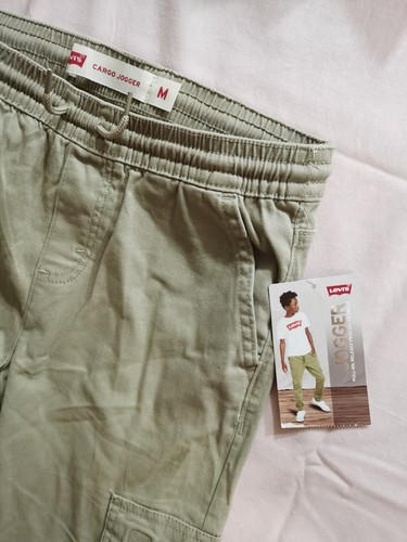 NWT Levi's Kids Beige Pull On Cargo Jogger M 10-12 Years 132-147cm - Picture 3 of 8