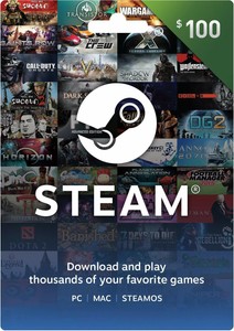 Steam $100 Steam gift card USD Steam wallet prepaid card ...
