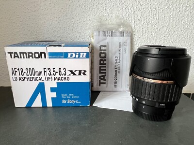 Tamron AF 18-200mm f/3.5-6.3 XR Di II LD IF Macro A14 A14S Sony A-Mount Minolta