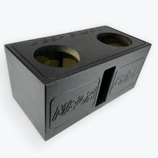 2X8" HEAVY DUTY Series Vented Subwoofer Box Ported Enclosure