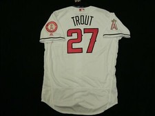 AUTHENTIC MAJESTIC 44 LG. LOS ANGELES ANGELS MIKE TROUT FLEX BASE MOTHERS Jersey