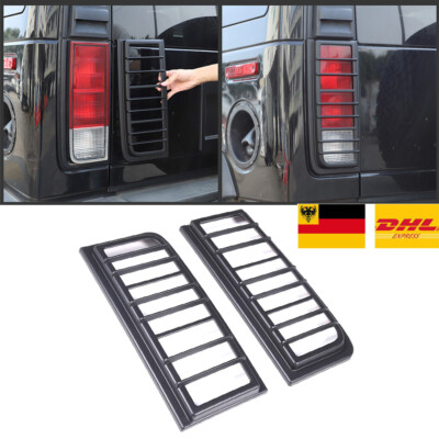 Mattschwarzes Rücklicht Lampe Trim Abdeckung Rahmen für Hummer H2 2003-2009 DE