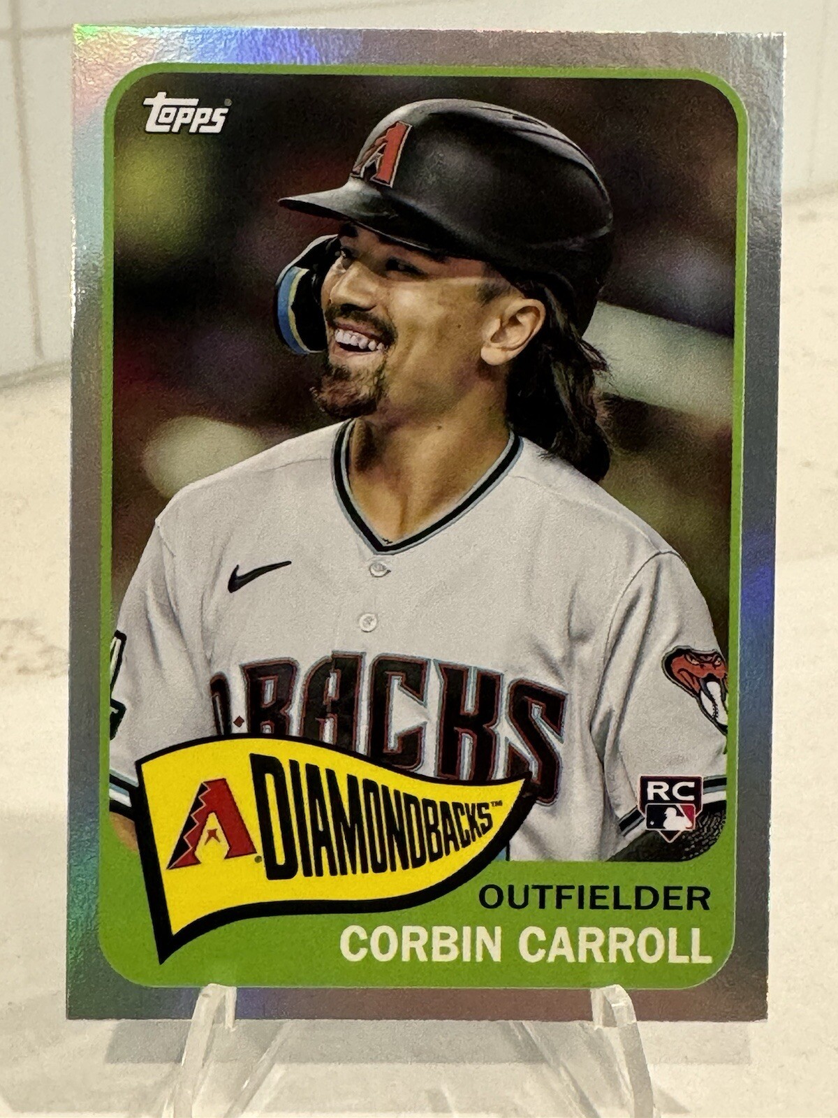 2023 Topps Archives Corbin Carroll RC Rainbow Foil /199 Diamondbacks #180